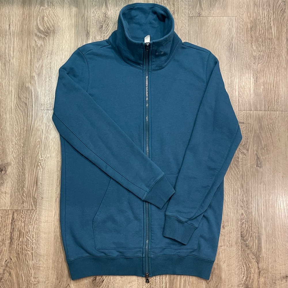 Under Armour Classic Heavyweight Teal Full Zip Jacket - Size Small